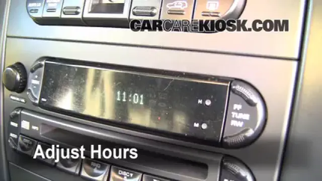 2005 Chrysler Pacifica Touring 3.5L V6 Reloj Fijar hora de reloj
